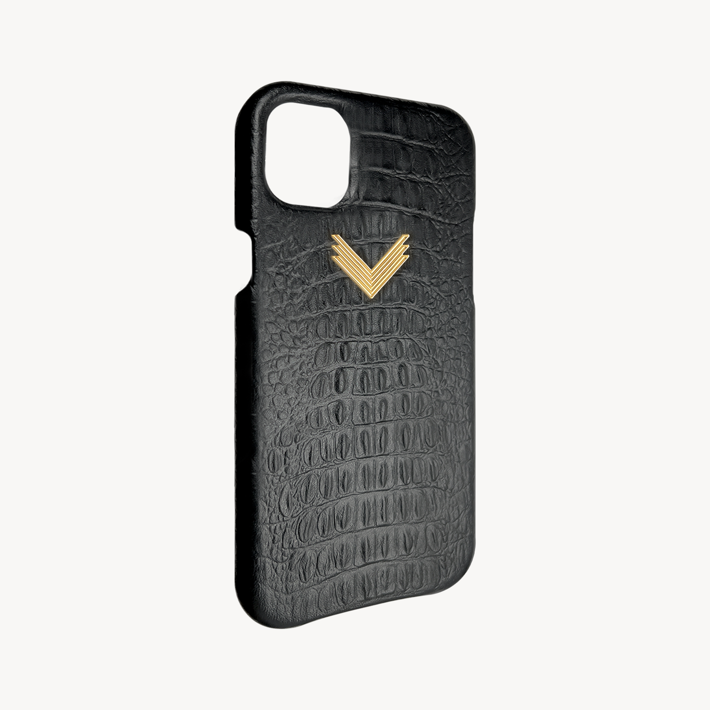 iPhone 11 Phone Case, Calf Leather, Alligator Texture