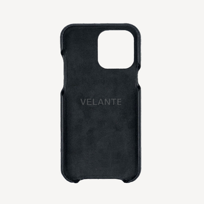 iPhone 15 Pro Phone Case, Calf Leather, Alligator Texture