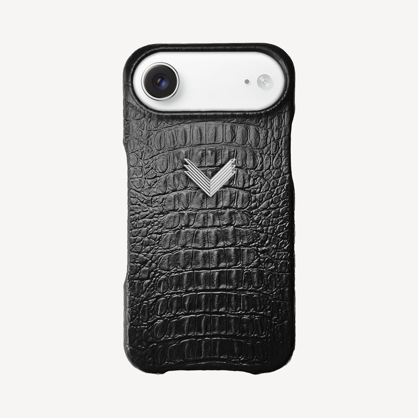 iPhone Air Phone Case, Calf Leather, Alligator Texture