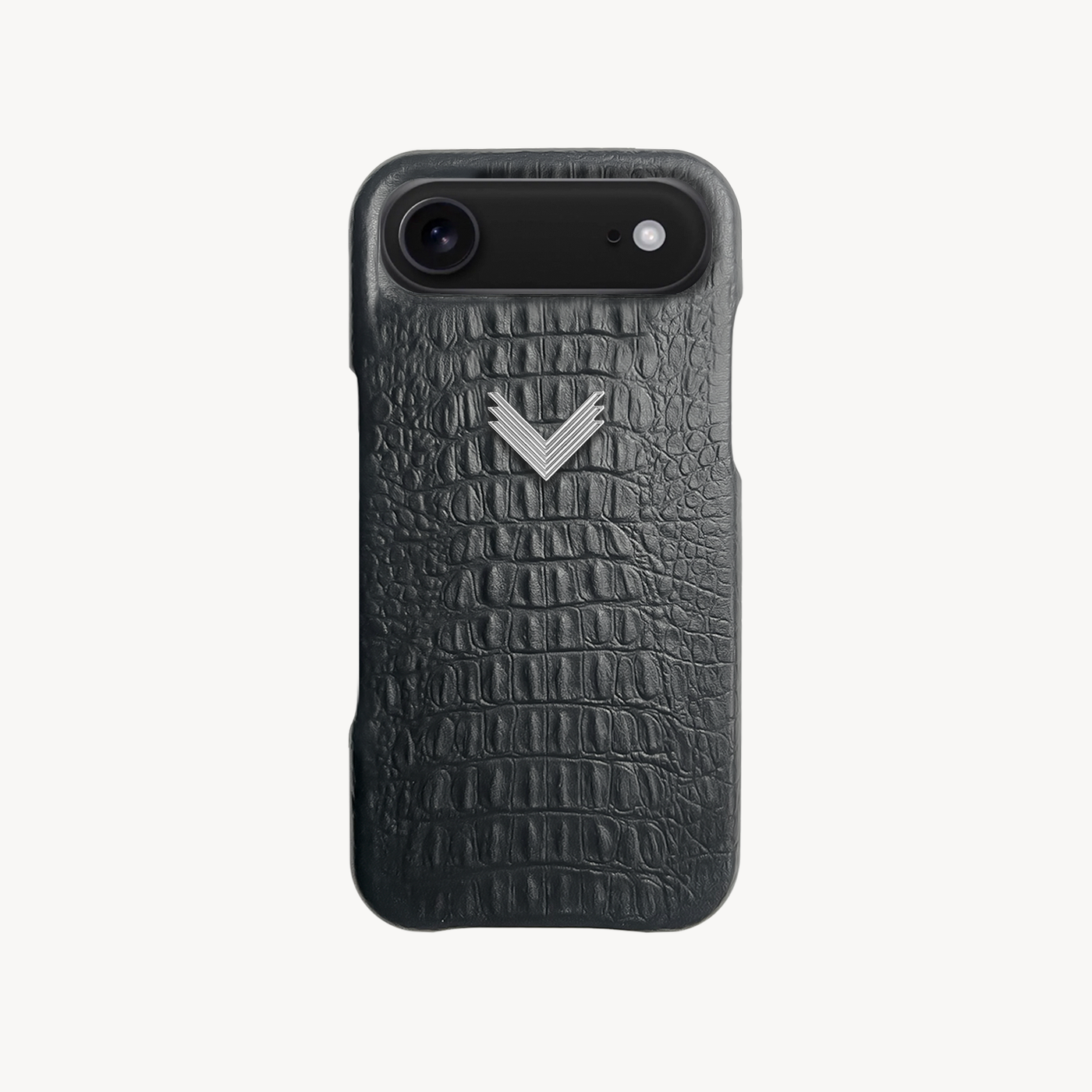 iPhone 17 Air Phone Case, Calf Leather, Alligator Texture