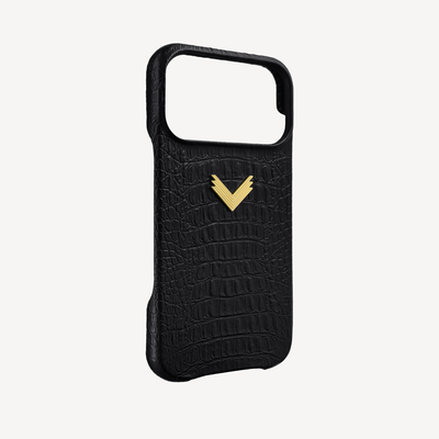 iPhone 18 Pro Max Phone Case, Calf Leather, Alligator Texture