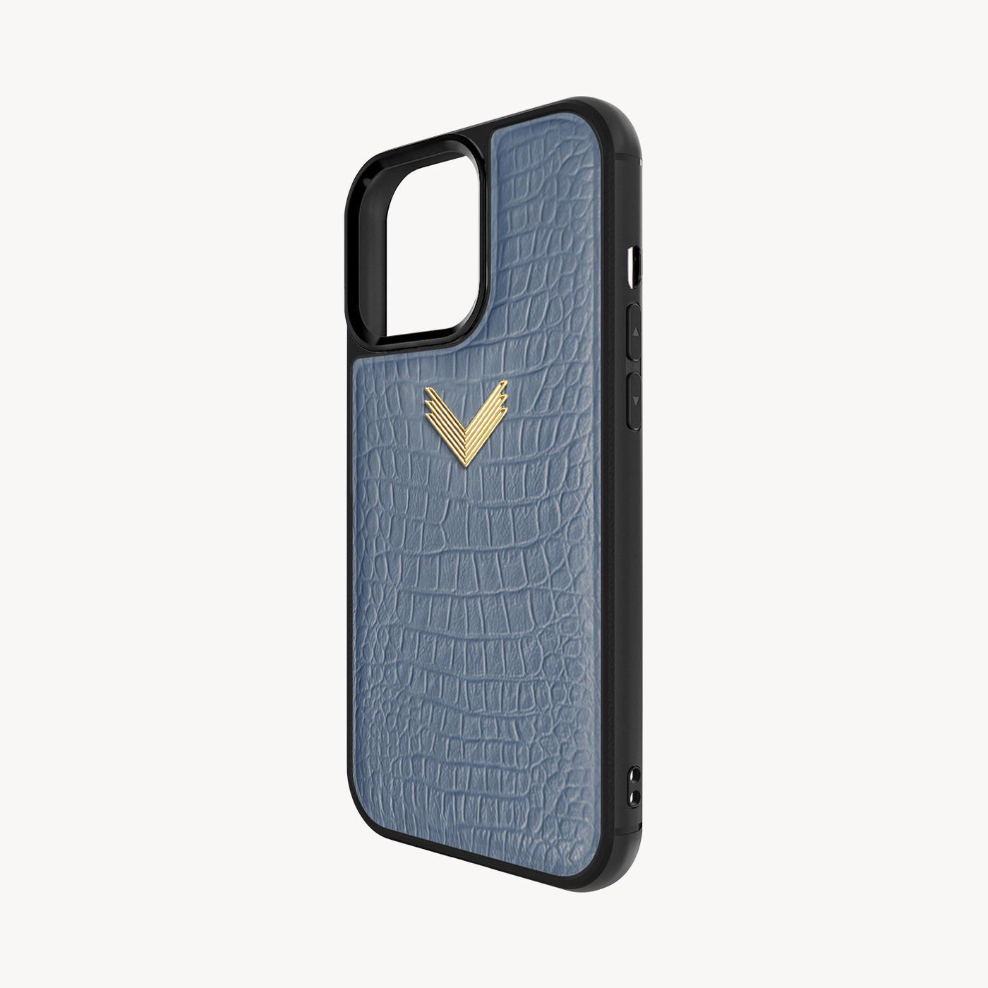 iPhone 13 Pro Phone Case, Calf Leather, Alligator Texture