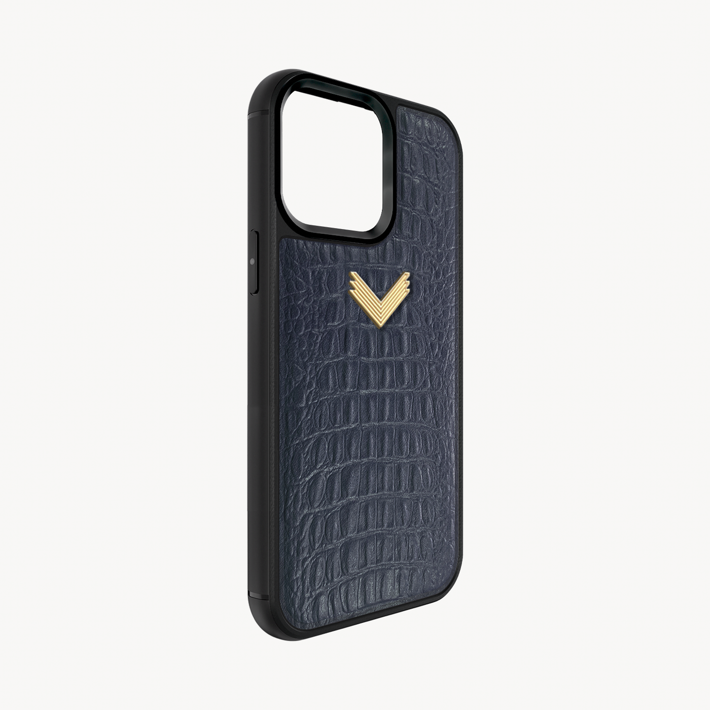 iPhone 15 Pro Max Phone Case, Calf Leather, Alligator Texture