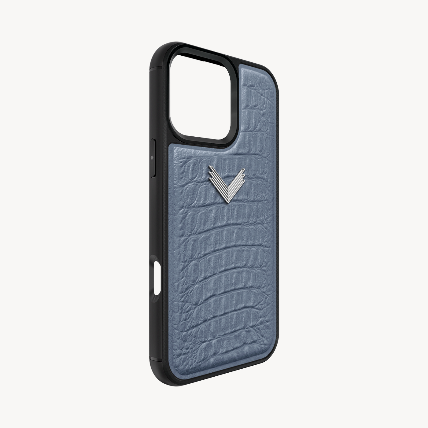 iPhone 16 Pro Phone Case, Calf Leather, Alligator Texture