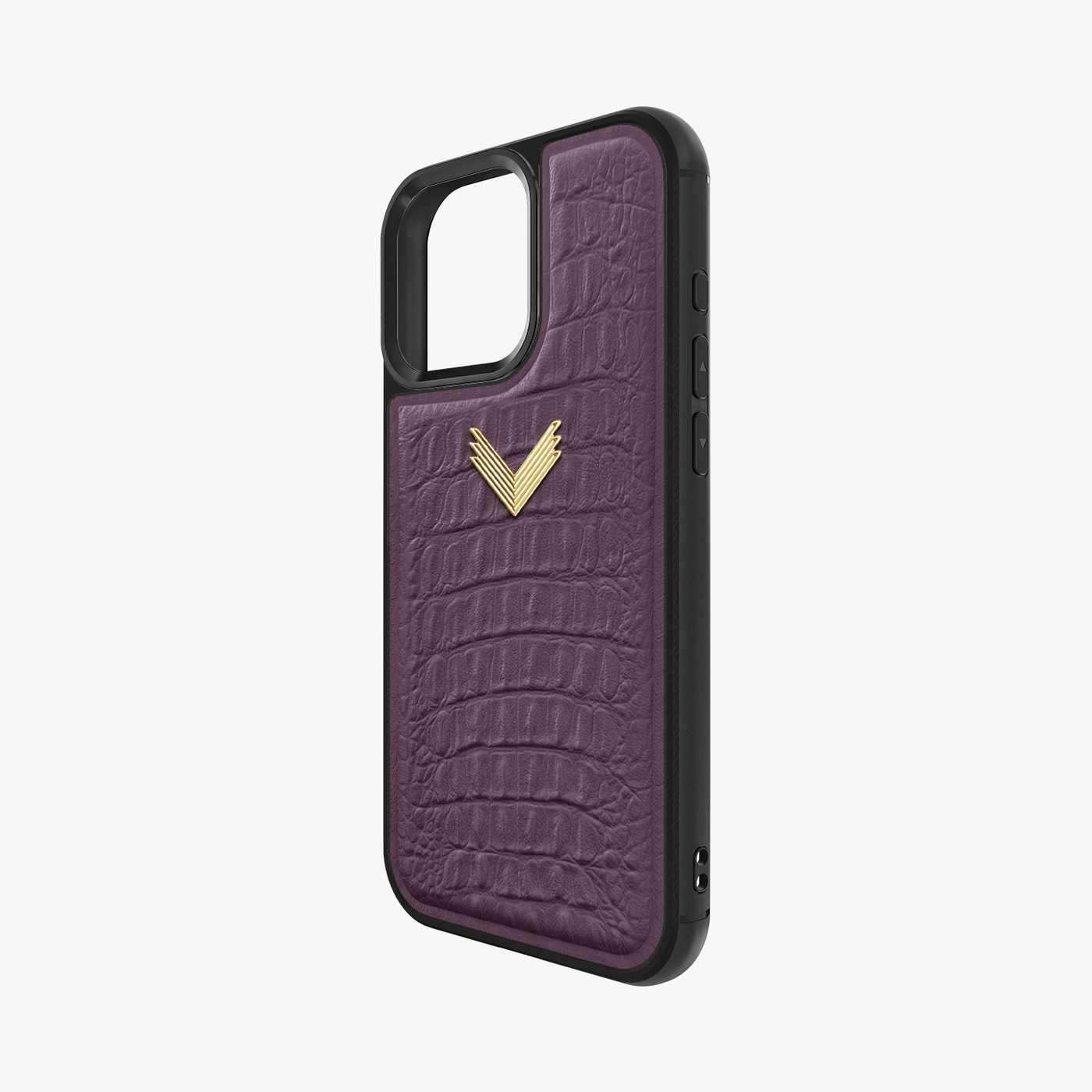 iPhone 16 Pro Max Phone Case, Calf Leather, Alligator Texture