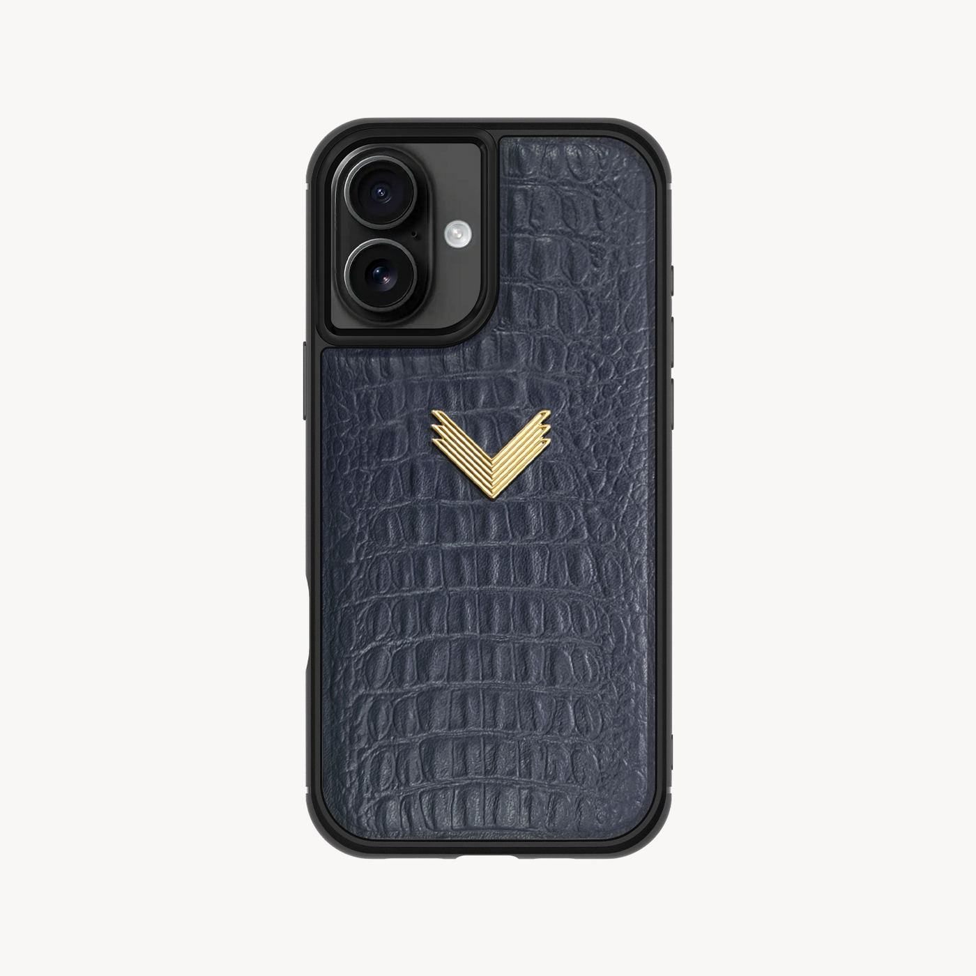 iPhone 17 Phone Case, Calf Leather, Alligator Texture