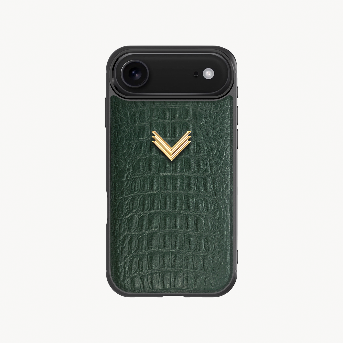 iPhone 17 Air Phone Case, Calf Leather, Alligator Texture
