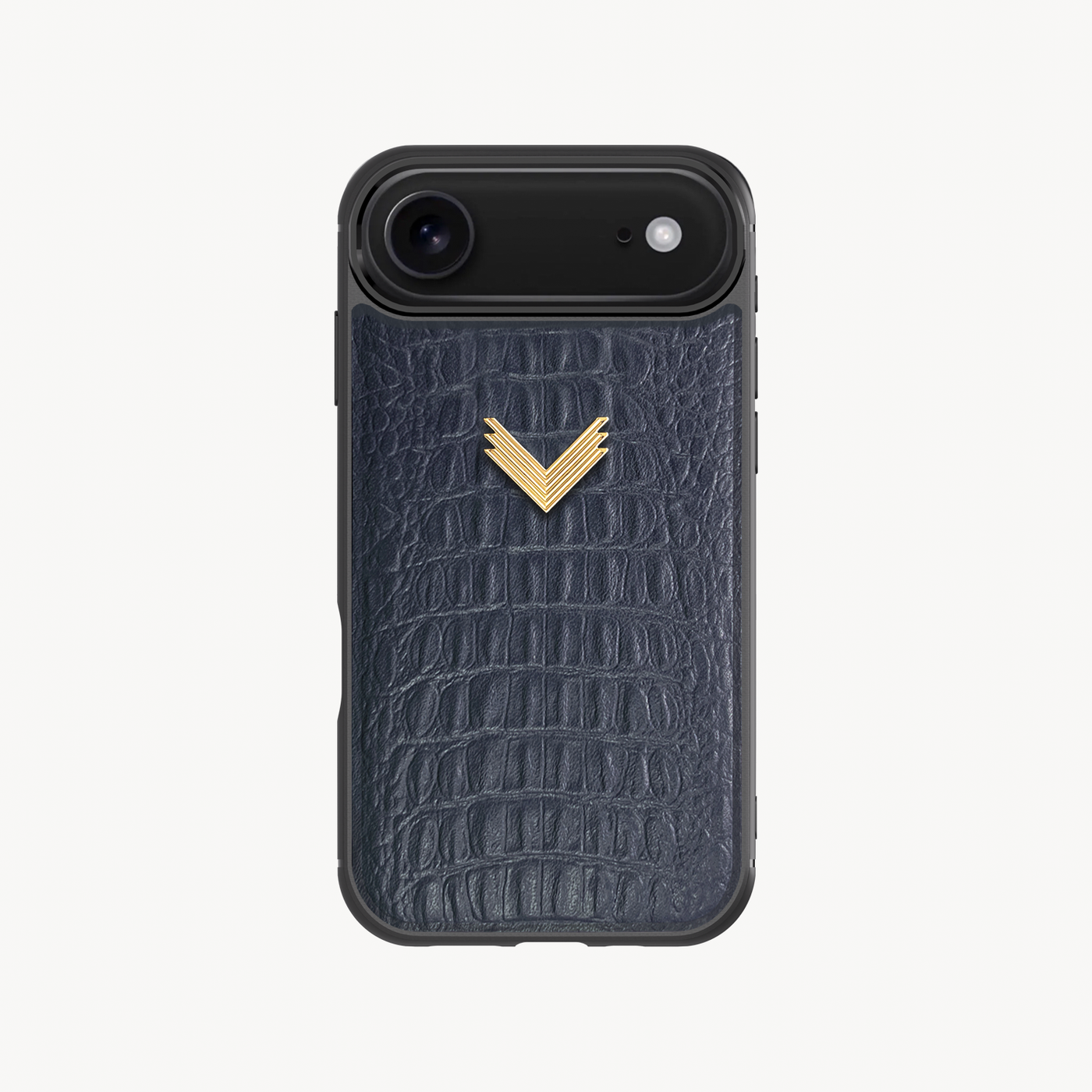 iPhone 17 Air Phone Case, Calf Leather, Alligator Texture