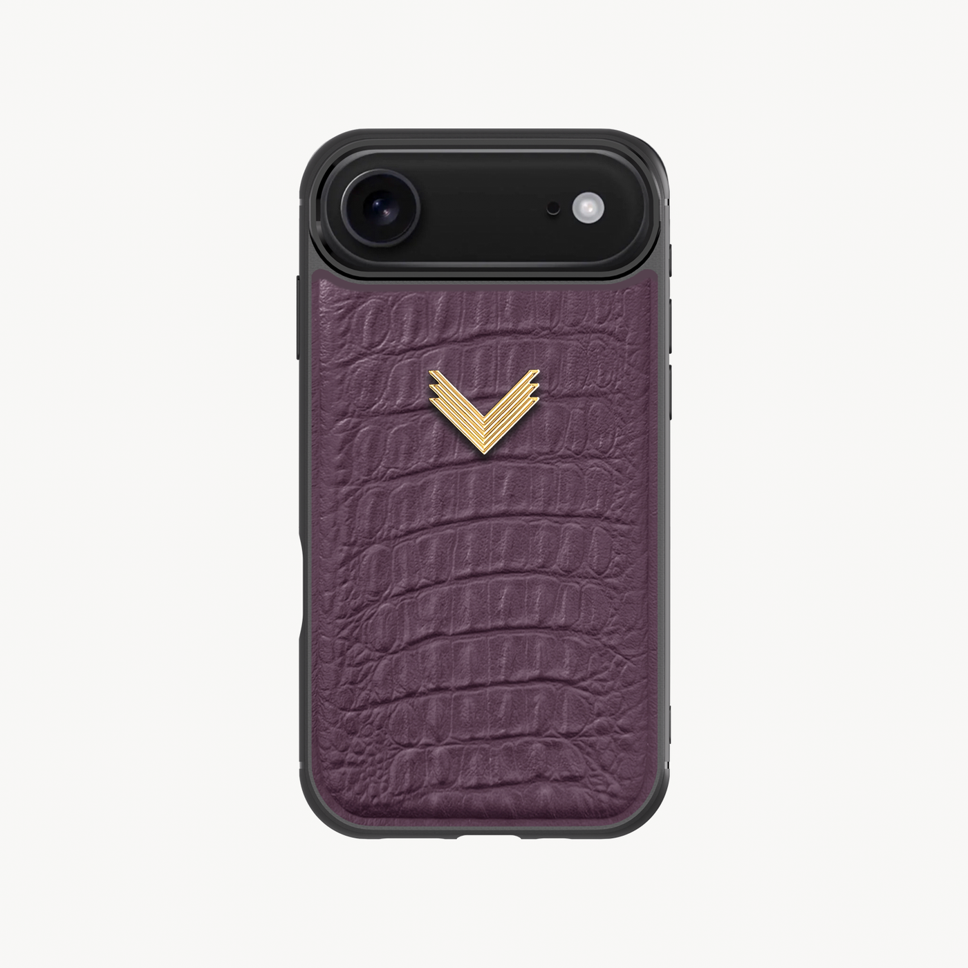 iPhone 17 Air Phone Case, Calf Leather, Alligator Texture