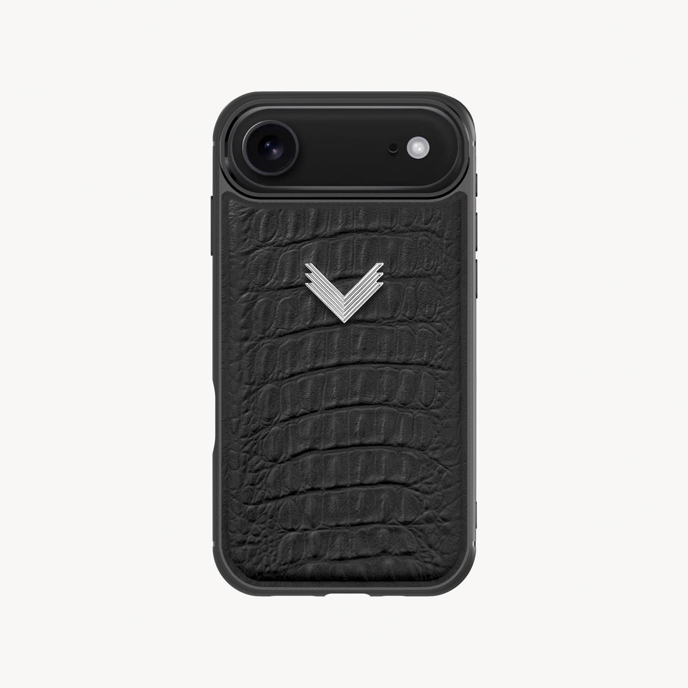 iPhone 17 Air Phone Case, Calf Leather, Alligator Texture