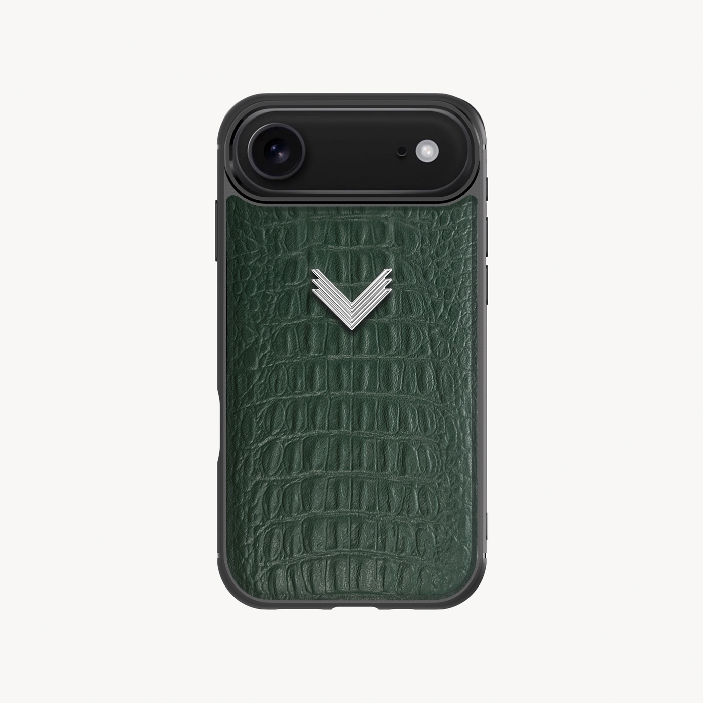 iPhone 17 Air Phone Case, Calf Leather, Alligator Texture