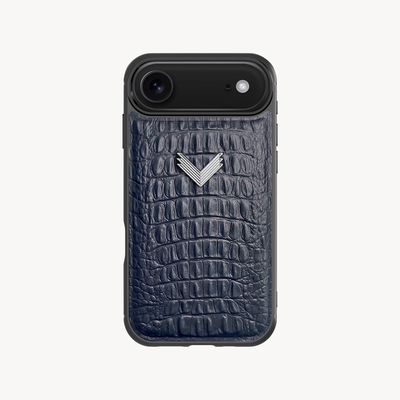 iPhone Air Phone Case, Calf Leather, Alligator Texture