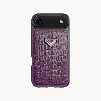iPhone Air Phone Case, Calf Leather, Alligator Texture