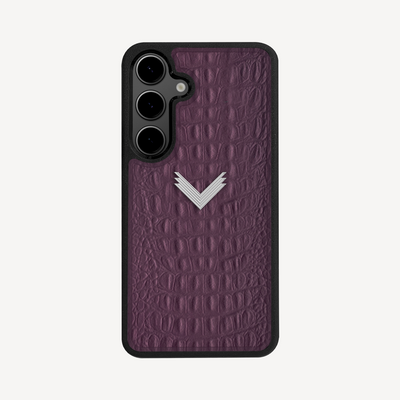 Samsung S21 Plus Phone Case, Calf Leather, Alligator Texture