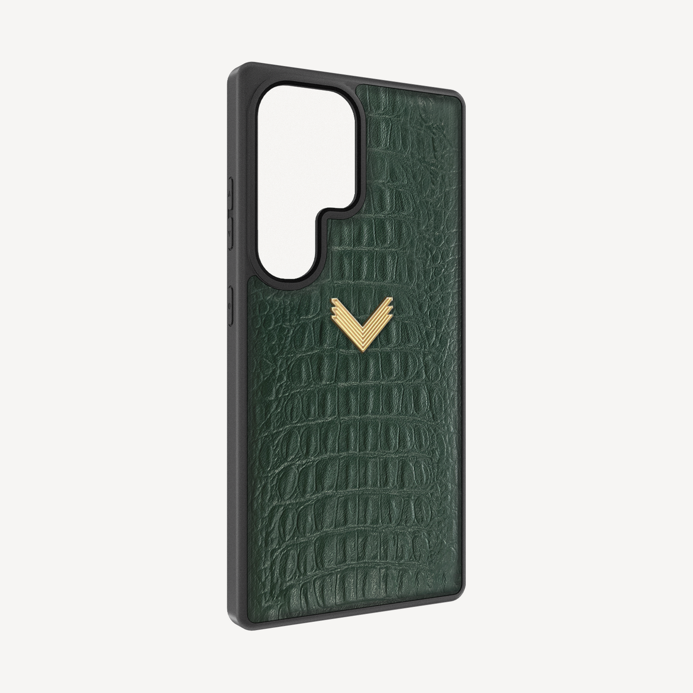Samsung S23 Ultra Phone Case, Calf Leather, Alligator Texture