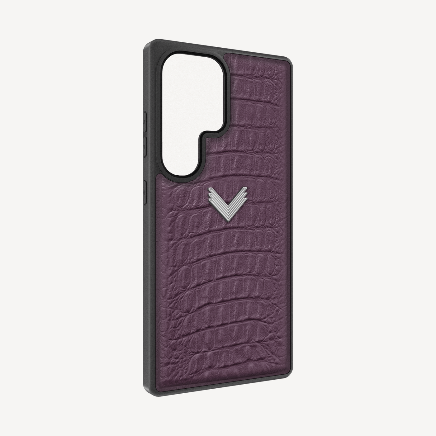 Samsung S24 Ultra Phone Case, Calf Leather, Alligator Texture