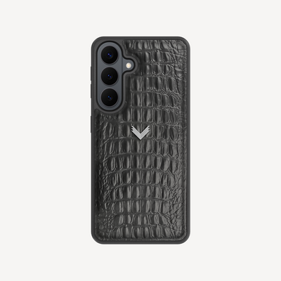 Samsung S26 Plus Phone Case, Calf Leather, Alligator Texture