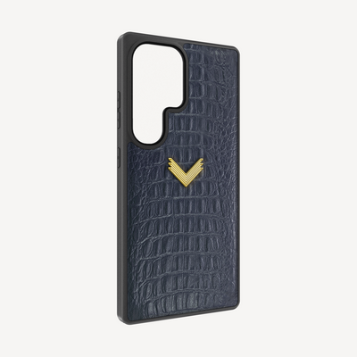 Samsung S26 Ultra Phone Case, Calf Leather, Alligator Texture