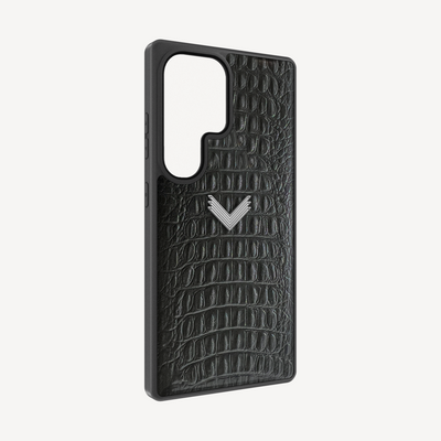 Samsung S26 Ultra Phone Case, Calf Leather, Alligator Texture