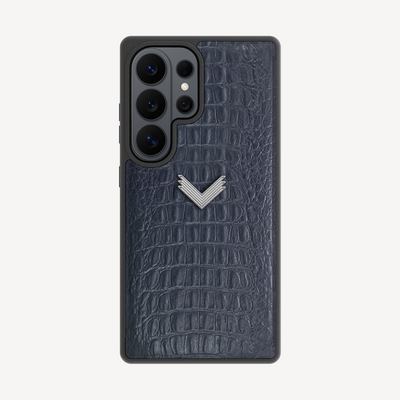 Samsung S26 Ultra Phone Case, Calf Leather, Alligator Texture