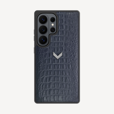Samsung S26 Ultra Phone Case, Calf Leather, Alligator Texture