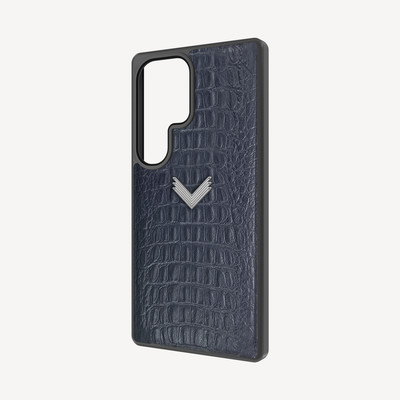 Samsung S26 Ultra Phone Case, Calf Leather, Alligator Texture