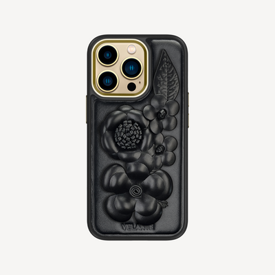 iPhone 16 Pro Max Phone Case, Crocodile Leather, Antique VLogo