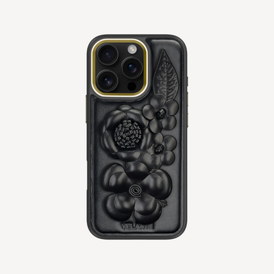 iPhone 16 Pro Max Phone Case, Crocodile Leather, Antique VLogo