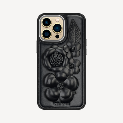 iPhone 16 Pro Max Phone Case, Crocodile Leather, Antique VLogo