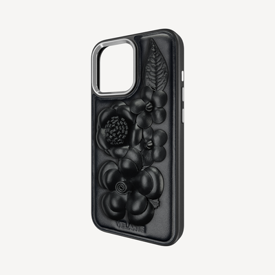iPhone 16 Pro Max Phone Case, Crocodile Leather, Antique VLogo
