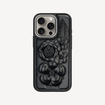 iPhone 16 Pro Max Phone Case, Crocodile Leather, Antique VLogo