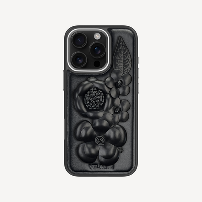 iPhone 16 Pro Max Phone Case, Crocodile Leather, Antique VLogo
