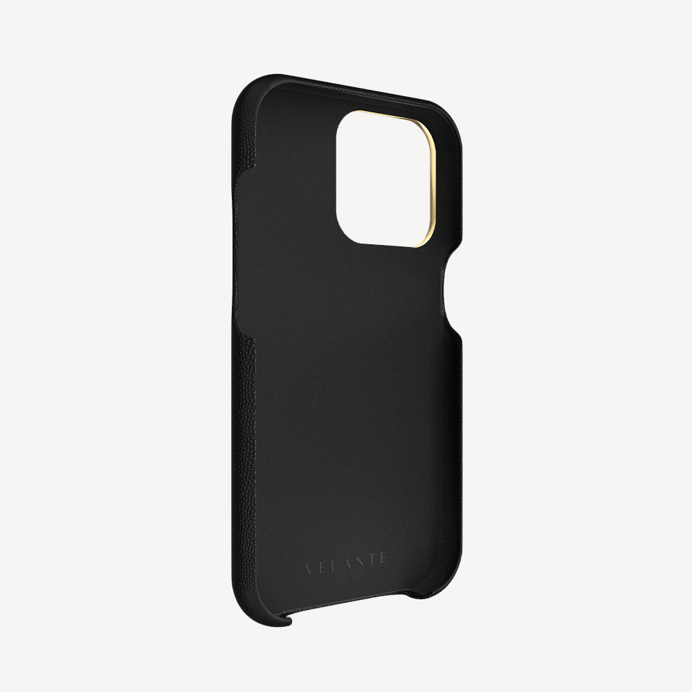 iPhone 14 Pro Max Phone Case, Calf Leather, Caviar Texture