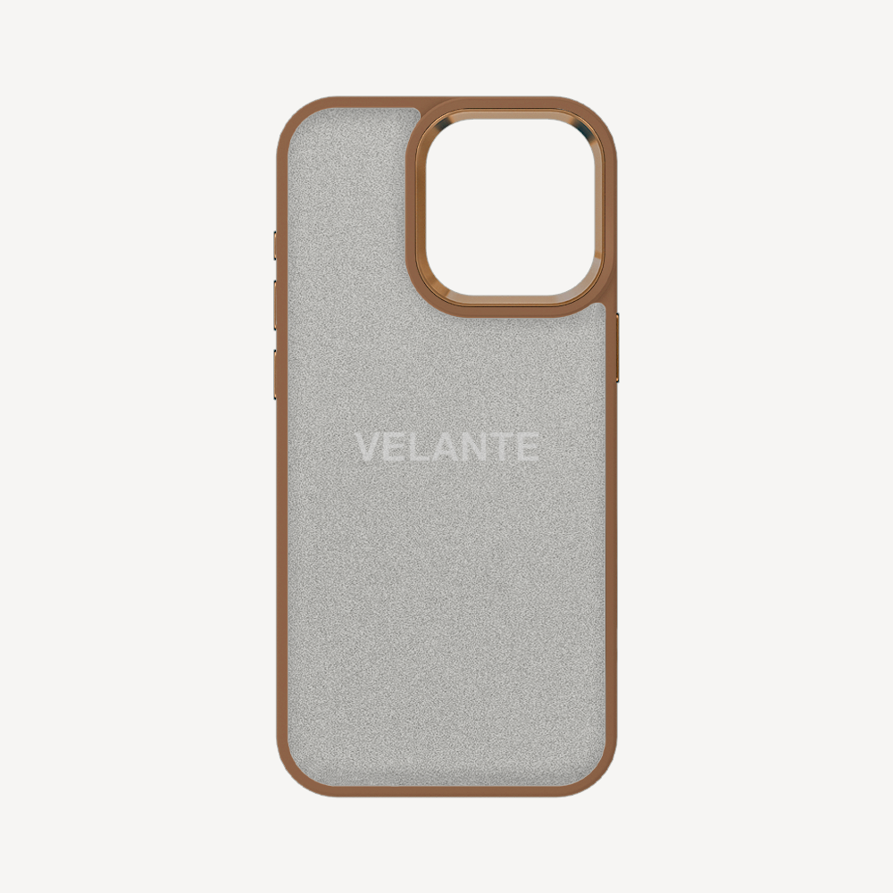 iPhone 15 Pro Phone Case, Calf Leather, Caviar Texture
