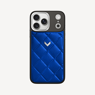 iPhone 18 Pro Max Phone Case, Calf Leather, Caviar Texture