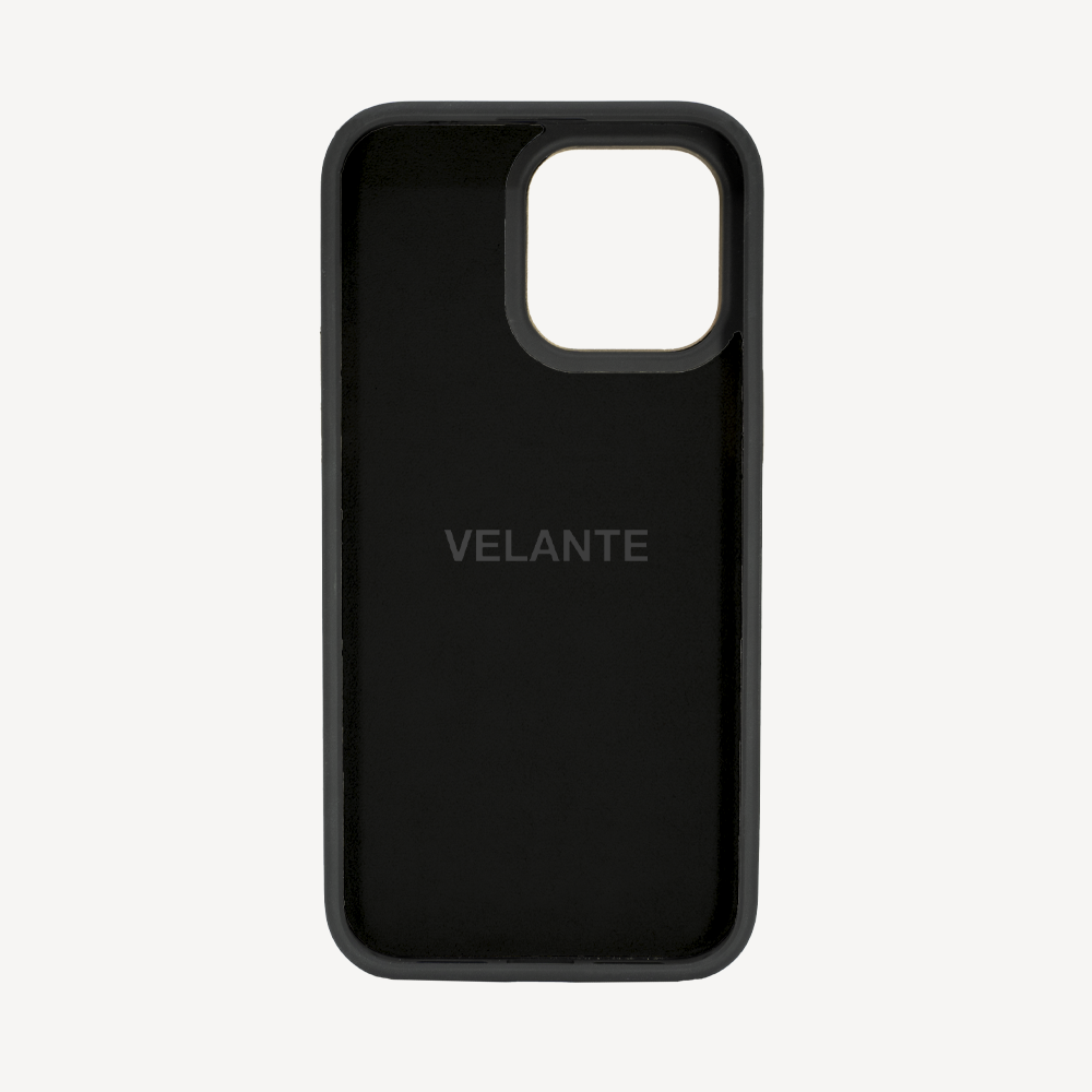 iPhone 14 Pro Max Phone Case, Crocodile Leather, Antique VLogo
