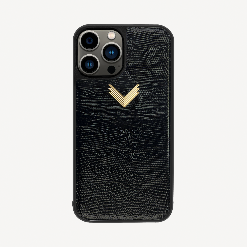iPhone 12/12 Pro Phone Case, Calf Leather, Lizard Texture