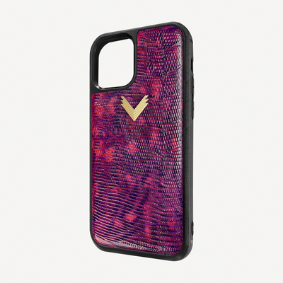 iPhone 12/12 Pro Phone Case, Calf Leather, Lizard Texture