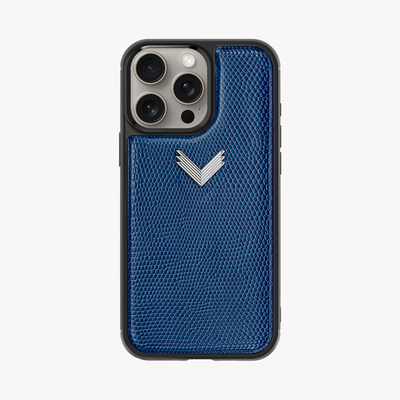 iPhone 14 Pro Phone Case, Calf Leather, Lizard Texture