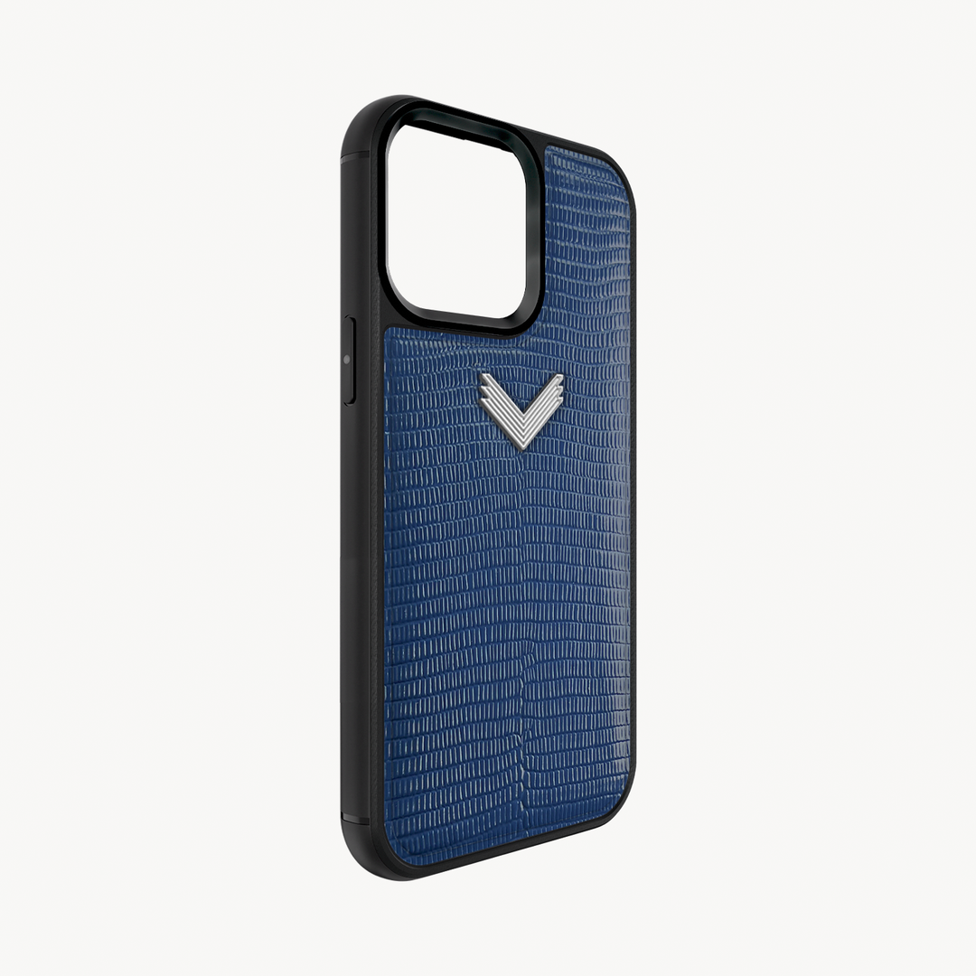 iPhone 15 Pro Max Phone Case, Calf Leather, Lizard Texture
