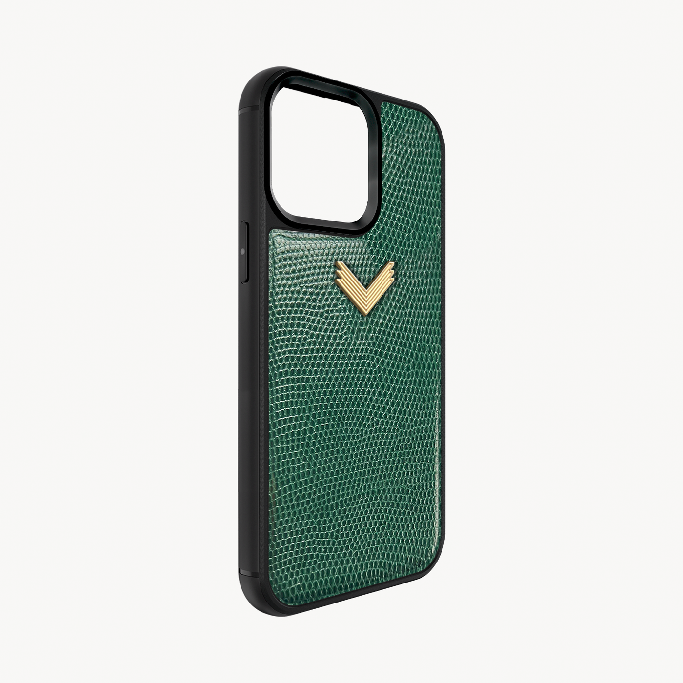 iPhone 15 Pro Max Phone Case, Calf Leather, Lizard Texture