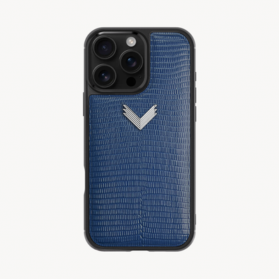 iPhone 16 Pro Max Phone Case, Calf Leather, Lizard Texture