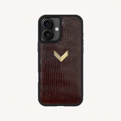 iPhone 17 Phone Case, Calf Leather, Lizard Texture
