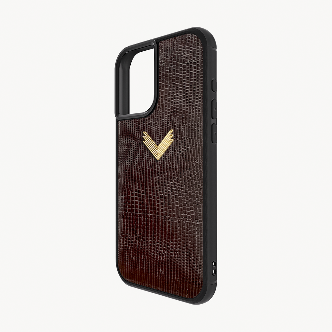 iPhone 17 Phone Case, Calf Leather, Lizard Texture