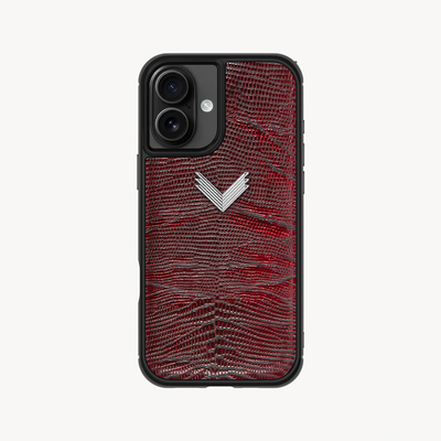 iPhone 17 Phone Case, Calf Leather, Lizard Texture