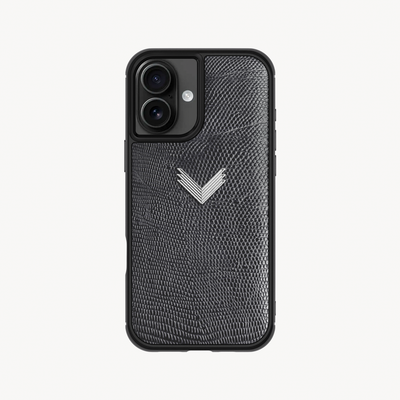 iPhone 17 Phone Case, Calf Leather, Lizard Texture