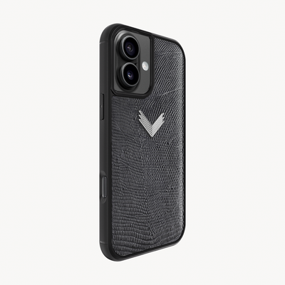 iPhone 17 Phone Case, Calf Leather, Lizard Texture