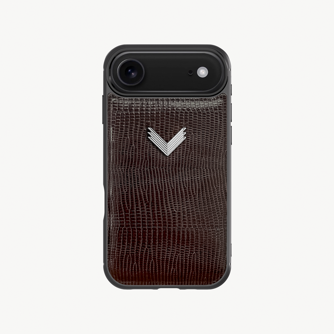 iPhone Air Case, Calf Leather, Lizard Texture