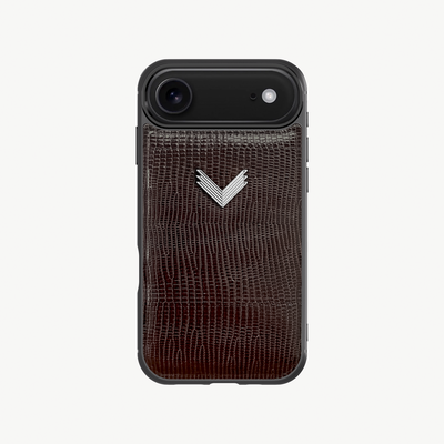 iPhone Air Case, Calf Leather, Lizard Texture