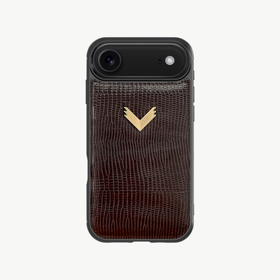 iPhone Air Case, Calf Leather, Lizard Texture